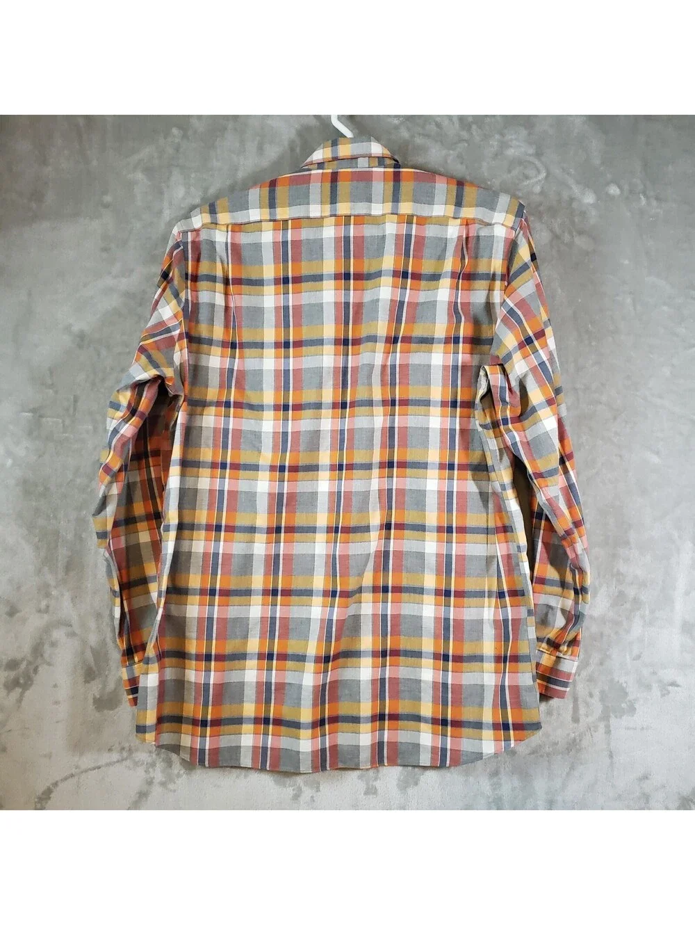 L.L.Bean Men's L Tall Plaid Cotton Woven Button-Down Long Sleeve Shirt